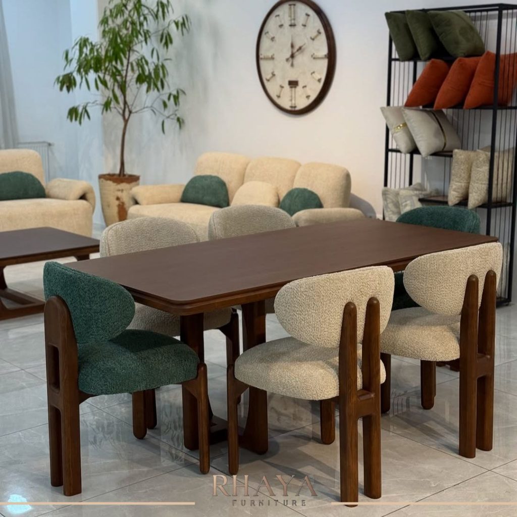أنتريه + سفرة للعرسان 2026 | تجهيز الريسبشن ماتشينج من Rhaya Furniture