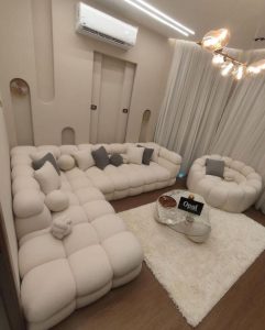 ركنة حرف L مودرن 2026 | أفضل اختيار للريسبشن من Rhaya Furniture