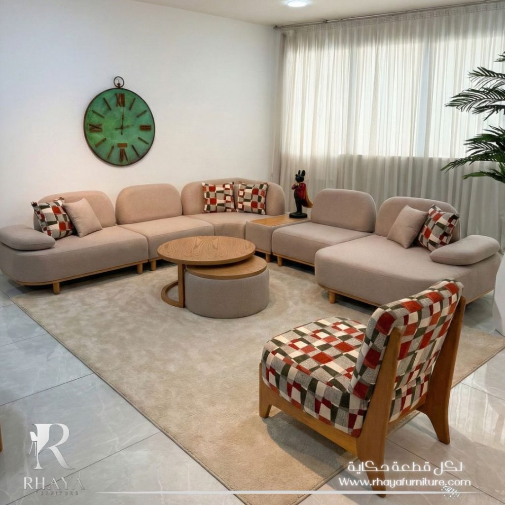 ركنة مودرن تفتح الريسبشن | إزاي تختاري الركنة الصح من Rhaya Furniture