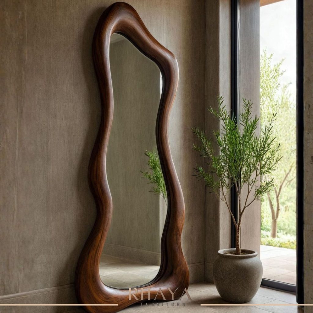 مرايات مودرن في الديكور | إزاي المراية تغيّر شكل البيت من Rhaya Furniture