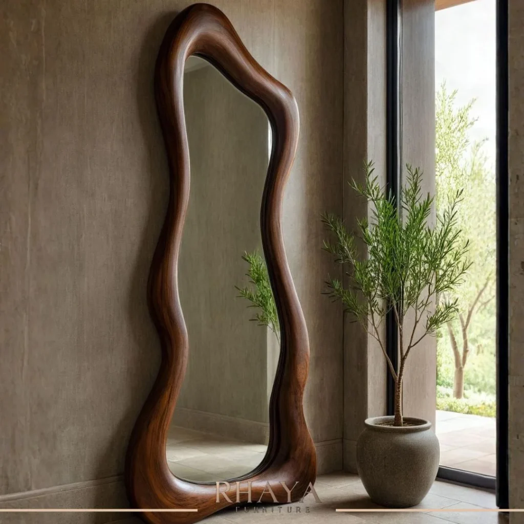 مرايات مودرن في الديكور | إزاي المراية تغيّر شكل البيت من Rhaya Furniture