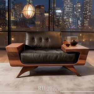 كراسي خشب طبيعي | لمسة فخامة وتجديد ديكور البيت من Rhaya Furniture