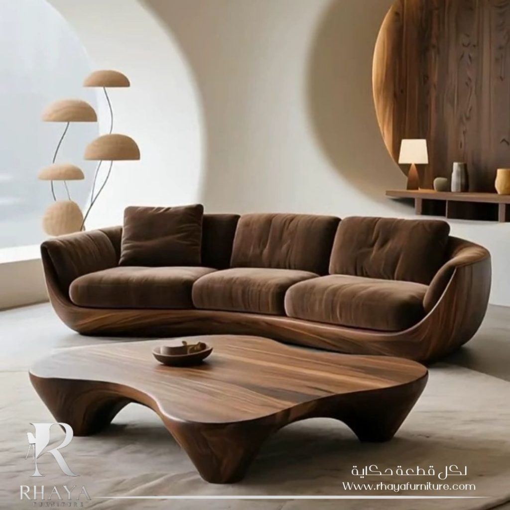  كنبة خشب طبيعي مودرن 2026| لمسة فخامة ودفا في ديكور البيت