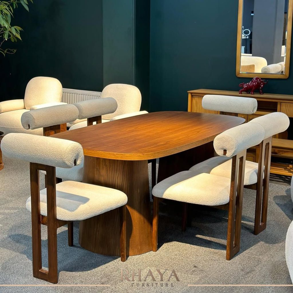 عدد كراسي السفرة المناسب لكل مساحة – دليل اختيار حجم السفرة المناسب لبيتك