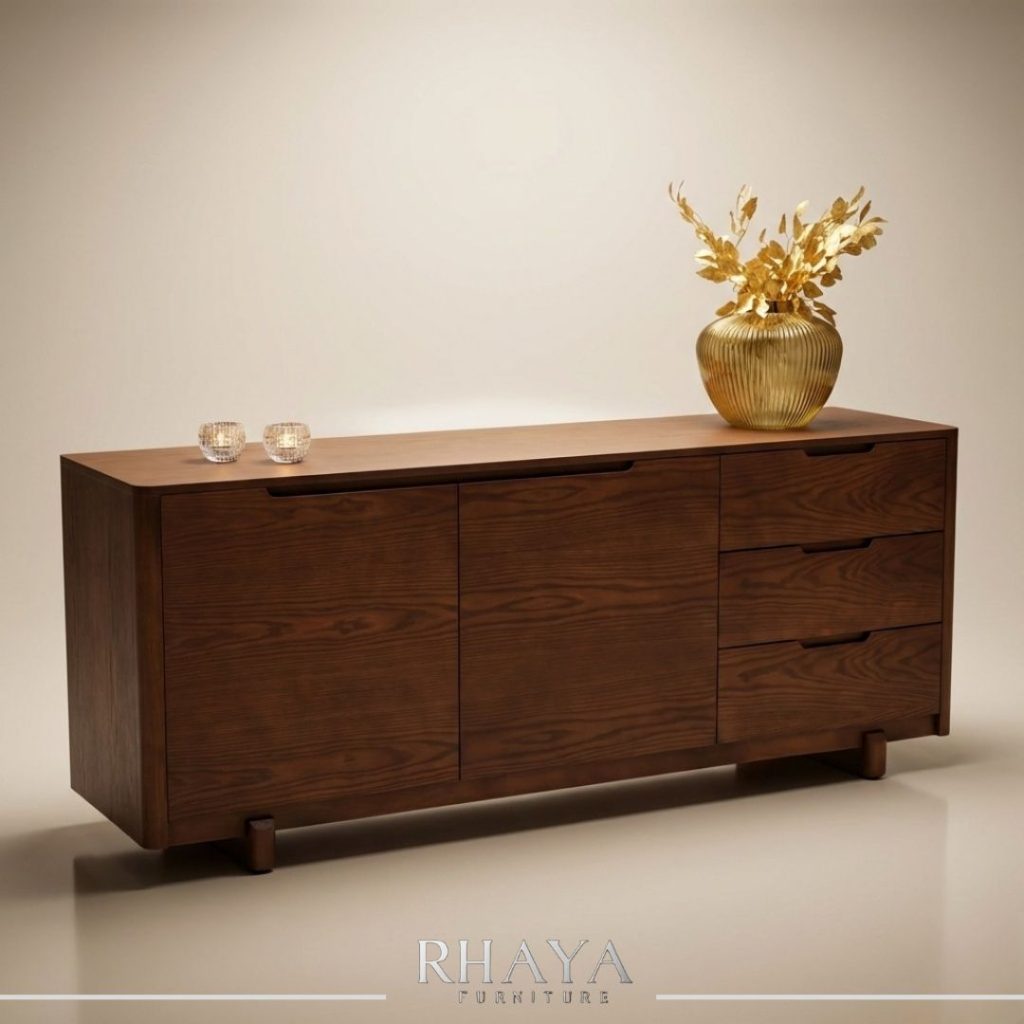 السفرة مع البوفيه – أفضل اختيار لتنظيم غرفة السفرة بشكل عصري