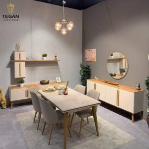 سفرة مودرن كاملة بالبوفيه | دليل اختيار غرفة سفرة شيك